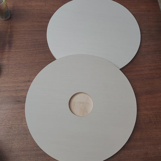 Plywood round clock blanks