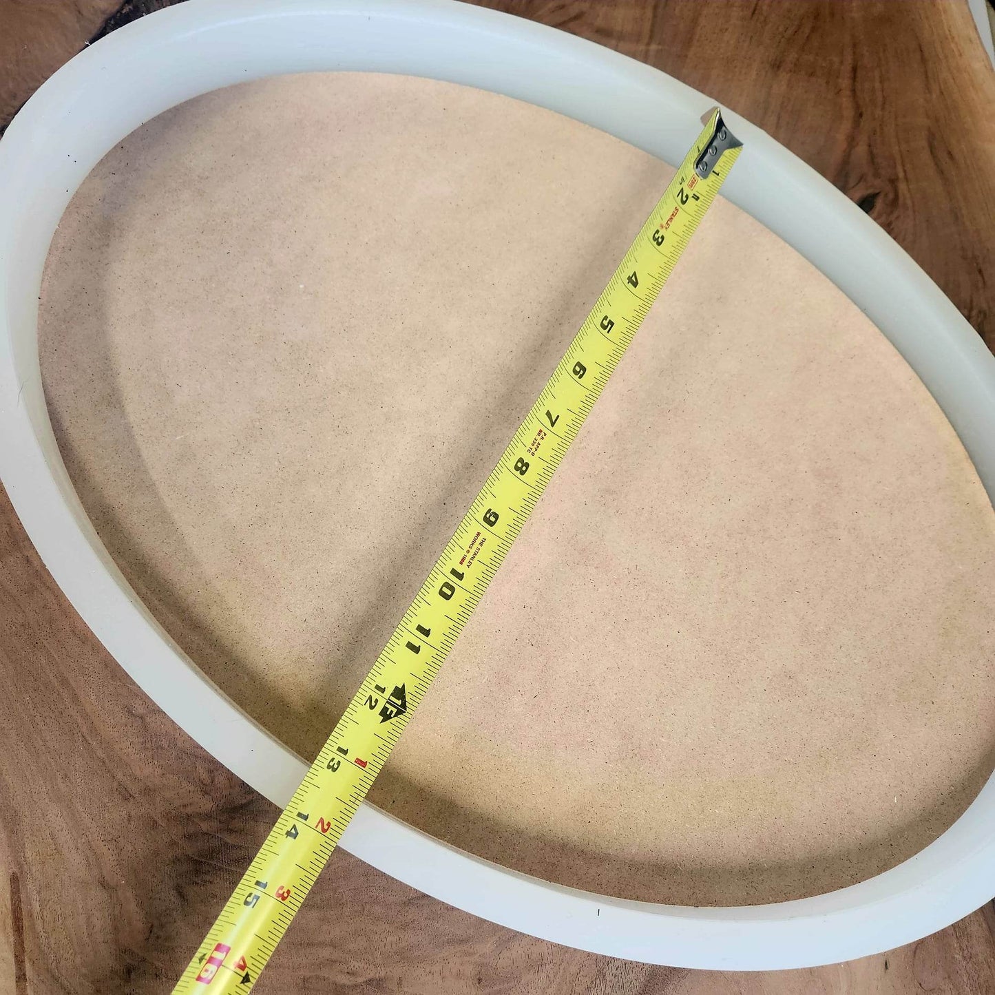 Oval Silicone Mold Large with MDF template