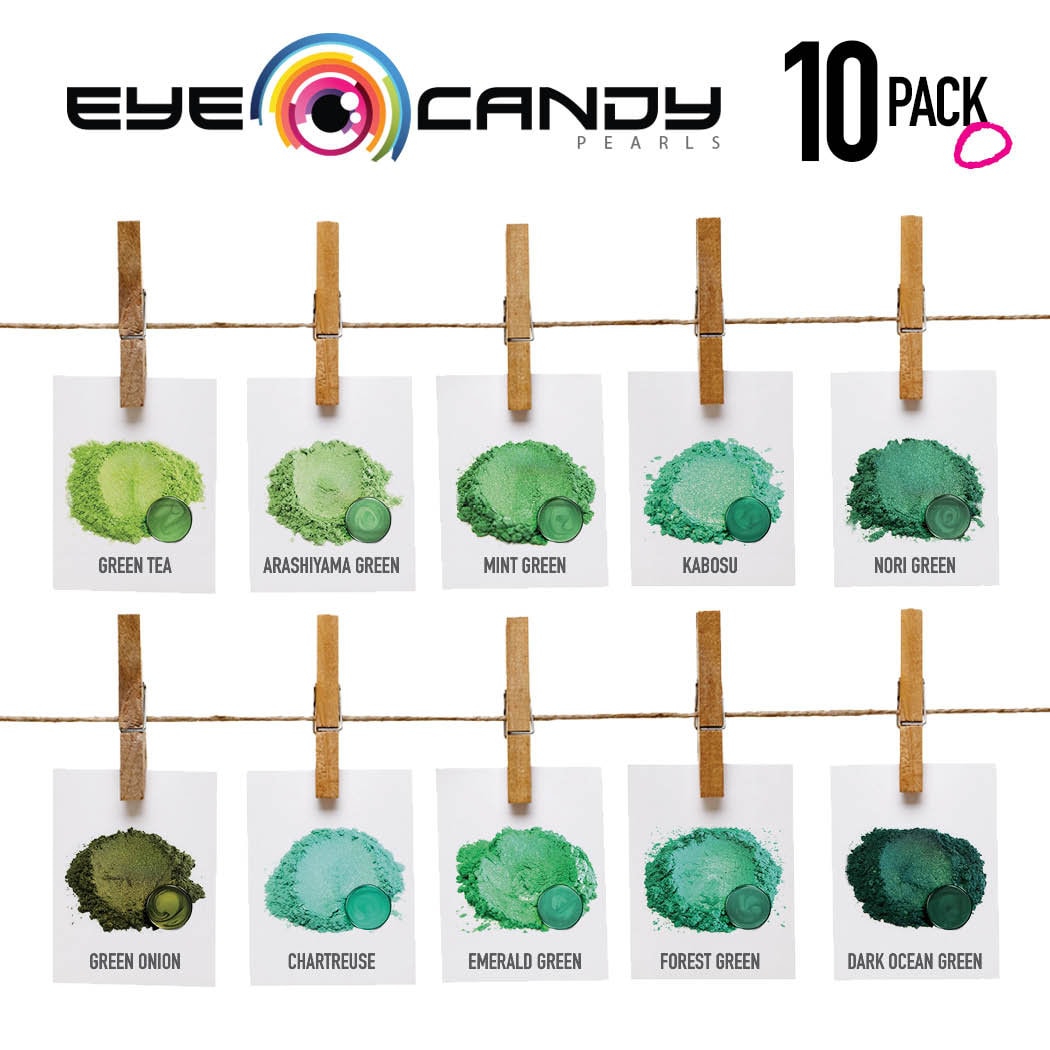 Eye Candy Mica Powder - Pigment Powder 10-Pack Set E - Colorant