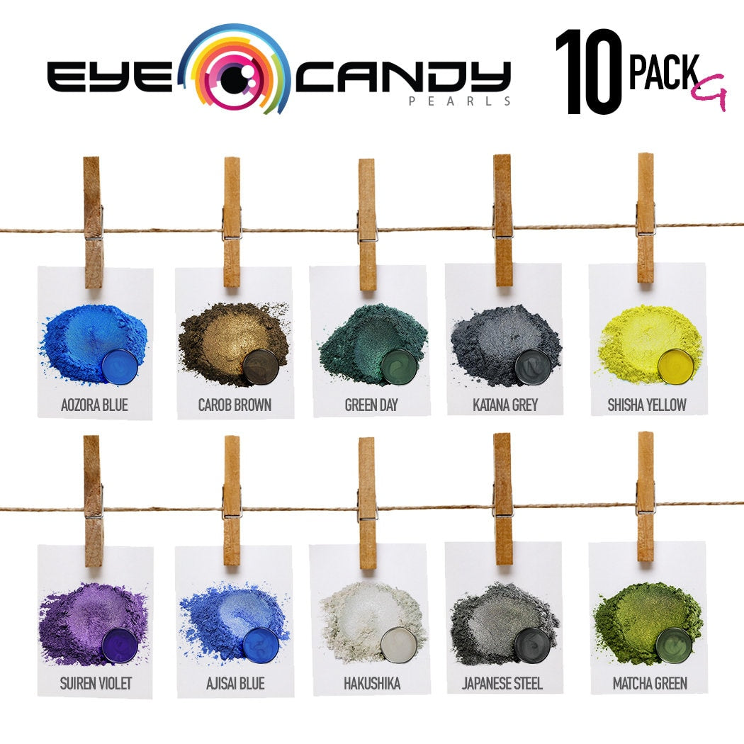 Eye Candy Mica Pigments 10 Color Variety Pack G- VARIETY – MakersMold