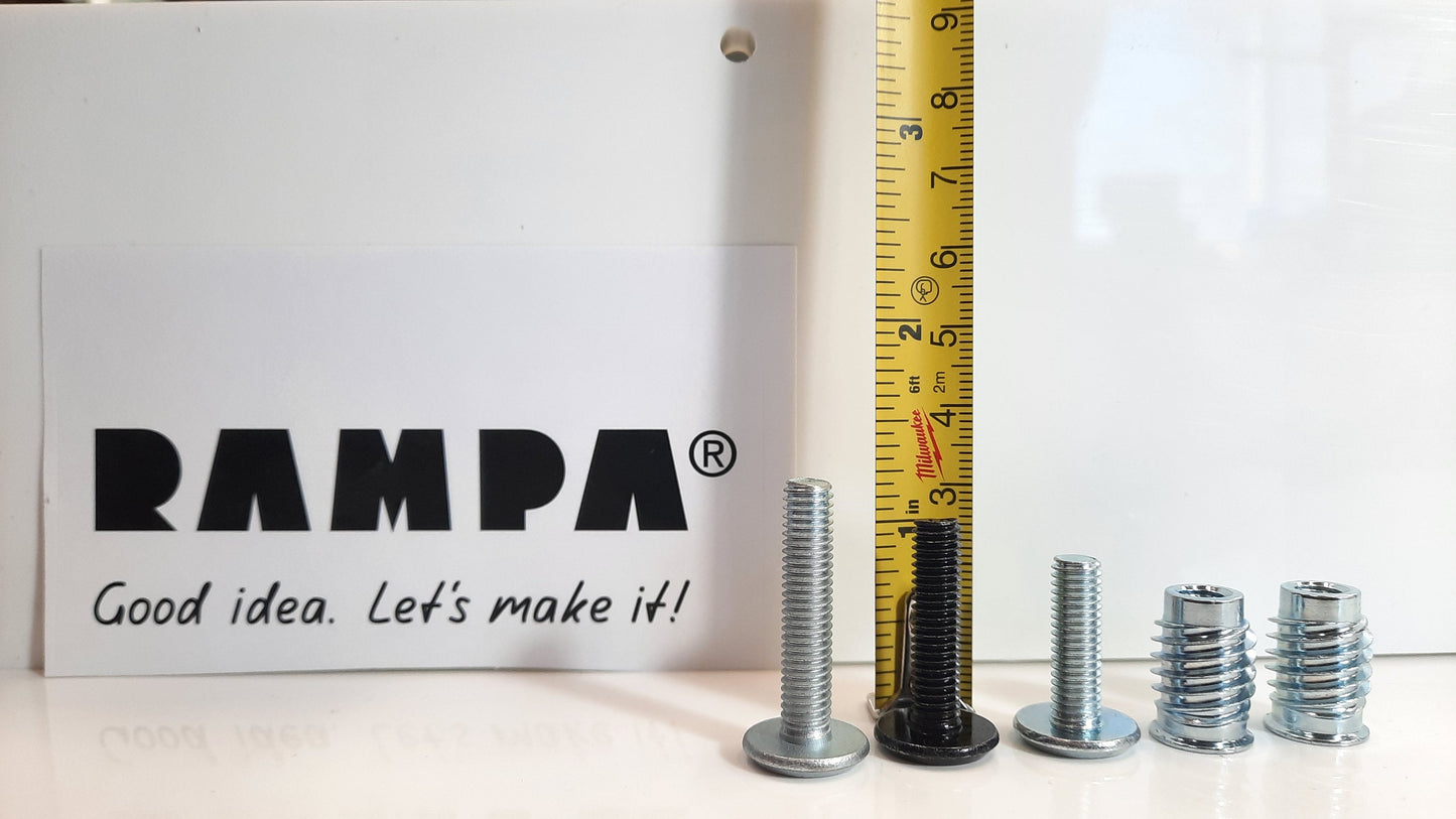 RAMPA Bolts & Inserts for furniture