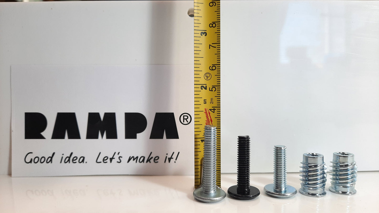 RAMPA Bolts & Inserts for furniture