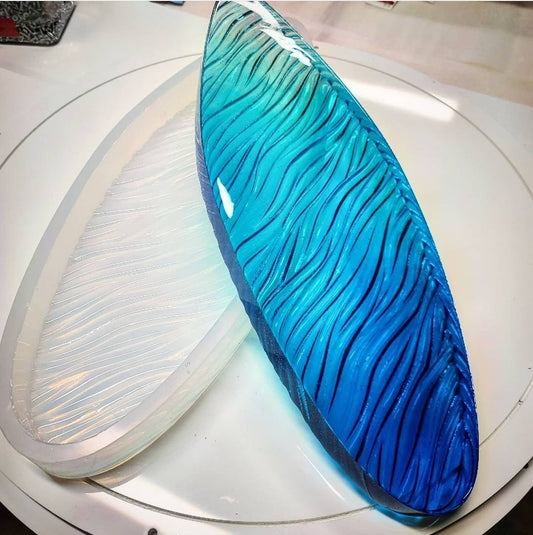 20" Wave Textured Silicone Mold! MAKERS REUSABLE MOLD™ Shipping World Wide