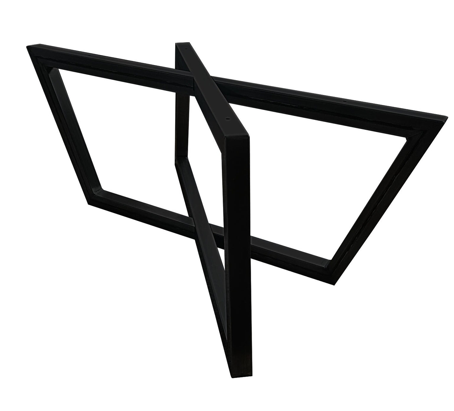 15" Steel Rhombus Black Powder Coat