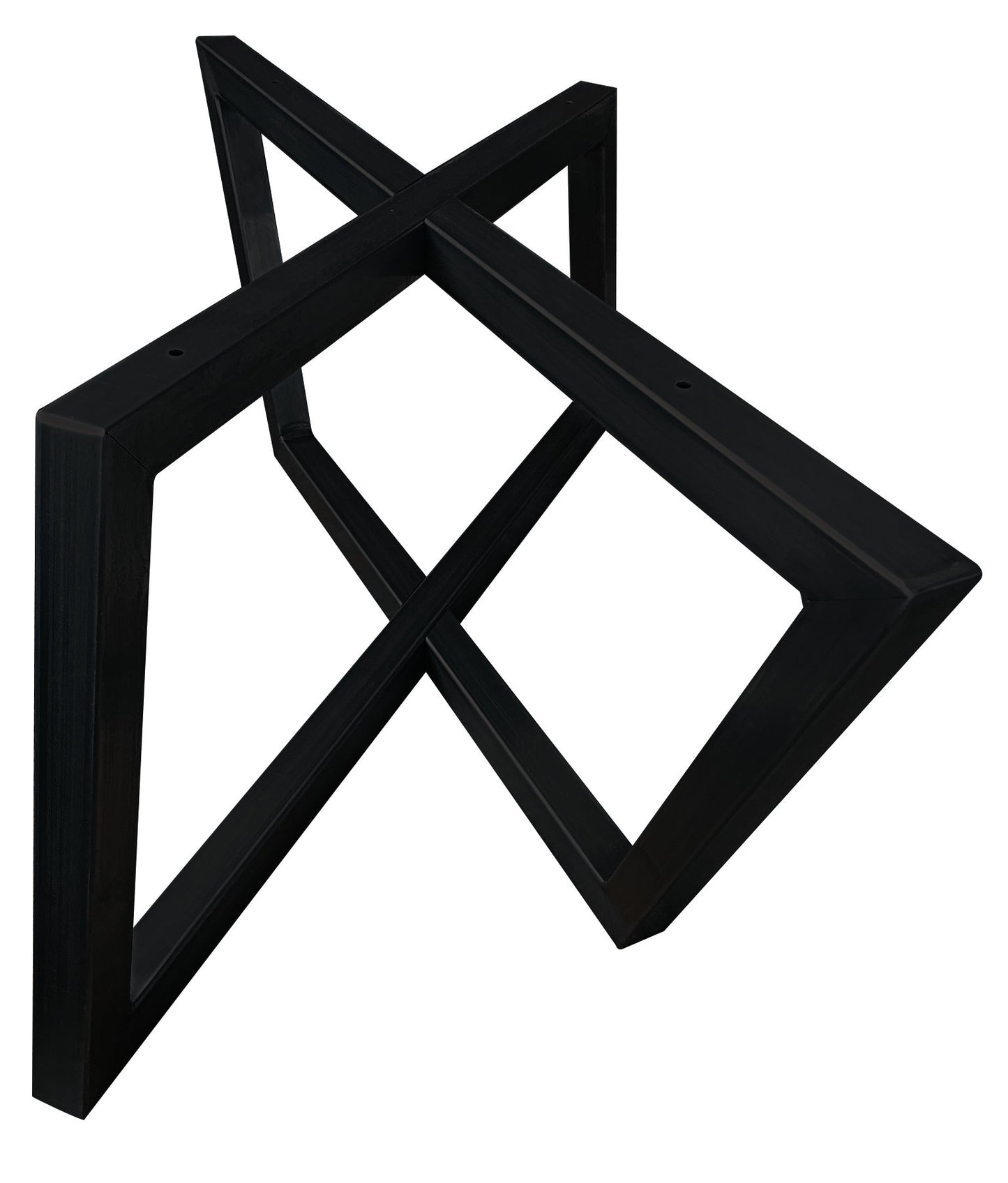 15" Steel Rhombus Black Powder Coat