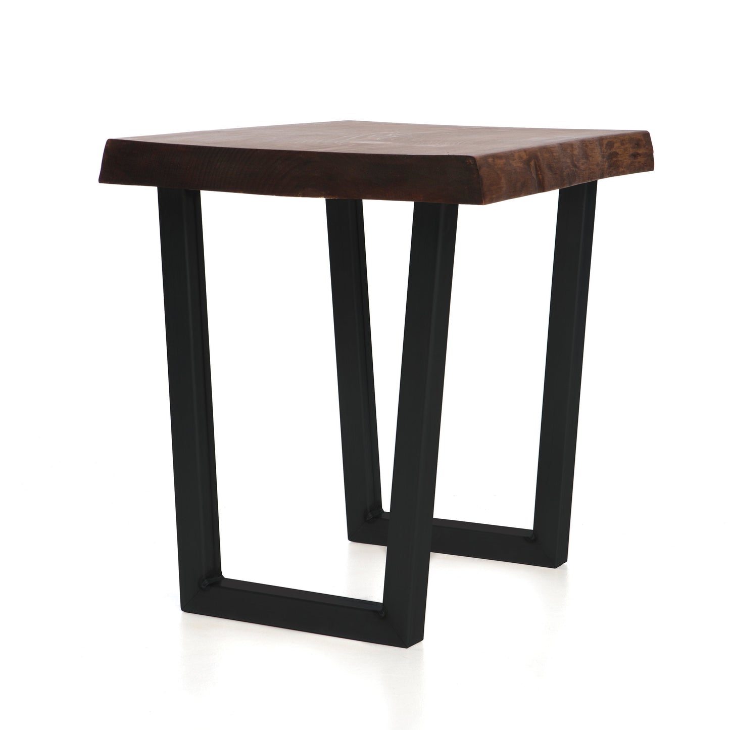 20" Steel Side table V- Shape Legs Black Powder Coat