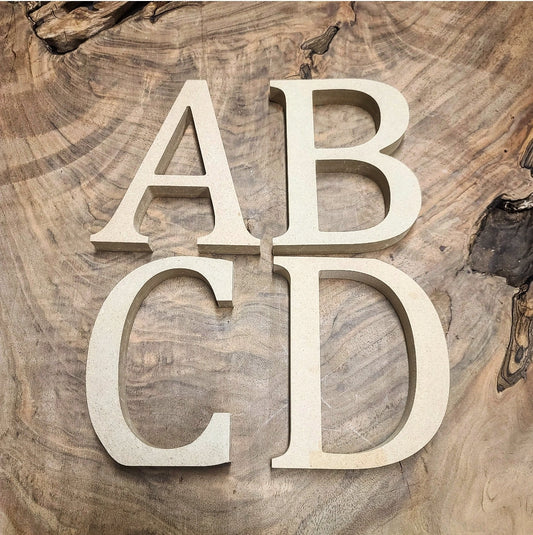 MAKERS REUSABLE MOLD™ Alphabet blanks Mdf